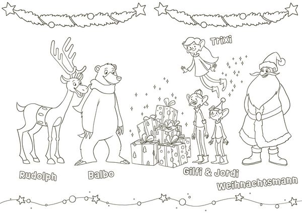 Produktbild: Weihnachtsmann & Co. KG &ndash; Mein Malbuch