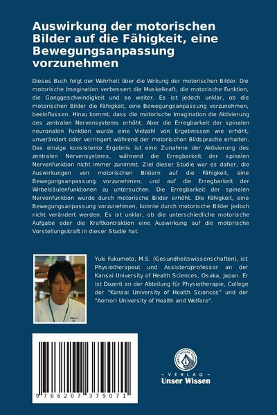 Produktbild: Auswirkung der motorischen Bilder auf die F&auml;higkeit, eine Bewegungsanpassung vorzunehmen