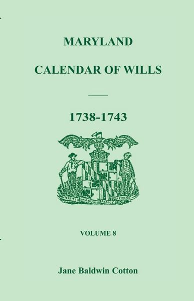 Produktbild: Maryland Calendar of Wills, Volume 8