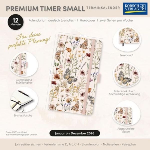 Produktbild: Premium Timer Small "Wiesentraum" 2026