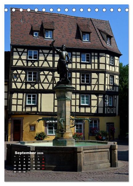 Produktbild: Colmar - Zauberhafte Stadt im Elsass (Tischkalender 2026 DIN A5 hoch), CALVENDO Monatskalender