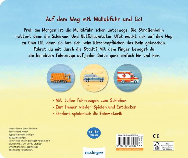 Produktbild: Meine Schiebebahn-Pappe: Fahr mit in der Stadt