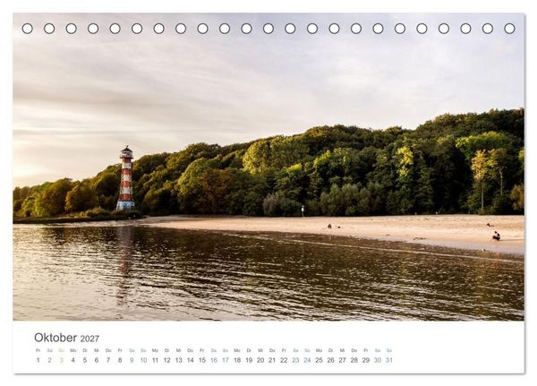 Produktbild: Die Elbmetropole Hamburg (Tischkalender 2027 DIN A5 quer), CALVENDO Monatskalender