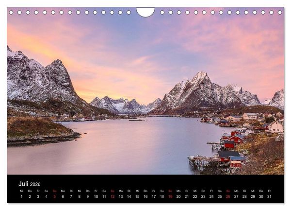 Produktbild: LOFOTEN - Inselparadies im Norden Norwegens (Wandkalender 2026 DIN A4 quer), CALVENDO Monatskalender