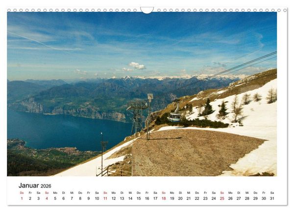 Produktbild: Gardasee - Die sch&ouml;nsten Momente am Gardasee (Wandkalender 2026 DIN A3 quer), CALVENDO Monatskalender