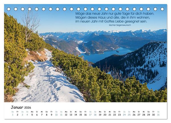 Produktbild: Christliche Bildpoesie 2026 (Tischkalender 2026 DIN A5 quer), CALVENDO Monatskalender