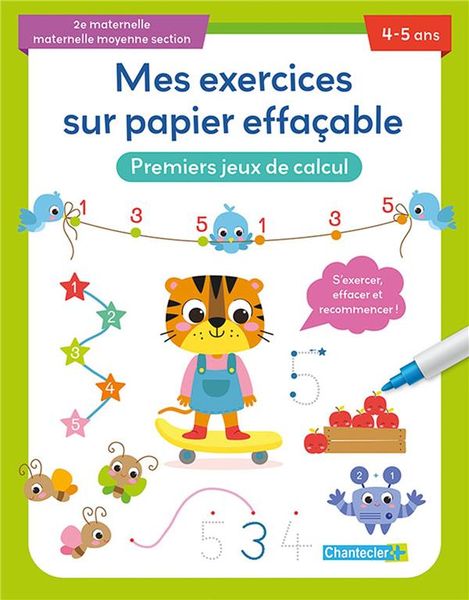 Produktbild: Premiers jeux de calcul : 4-5 ans : s'exercer, effacer et recommencer