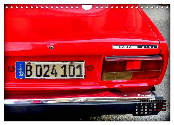 Produktbild: LADA-2107 - Die Auto-Ikone der UdSSR (Wandkalender 2026 DIN A4 quer), CALVENDO Monatskalender