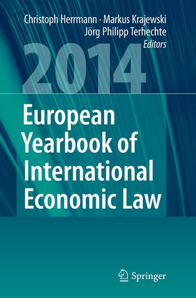 Produktbild: European Yearbook of International Economic Law 2014