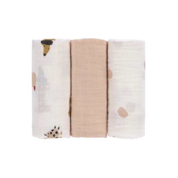 Produktbild: Swaddle & Burp Blanket M Little Mateys spicy orange