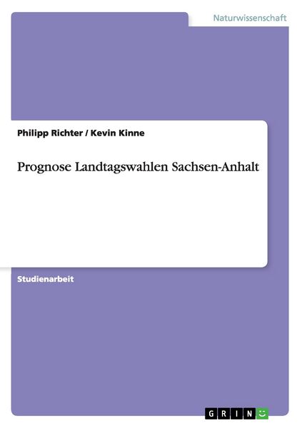 Produktbild: Prognose Landtagswahlen Sachsen-Anhalt