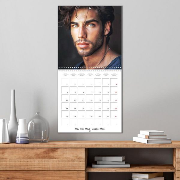 Produktbild: Sous le charme d'hommes sensuels (Calendrier mural carr&eacute; 2026 30x30 cm) Calendrier double avec une page pour vos prises de notes