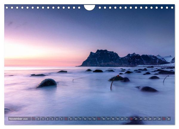 Produktbild: Lofoten - From Dusk Till Dawn (Wandkalender 2026 DIN A4 quer), CALVENDO Monatskalender