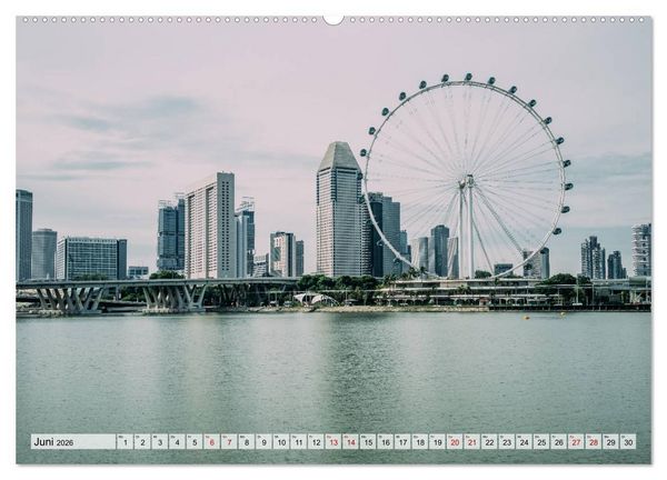 Produktbild: Singapur entdecken (hochwertiger Premium Wandkalender 2026 DIN A2 quer), Kunstdruck in Hochglanz