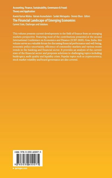 Produktbild: The Financial Landscape of Emerging Economies