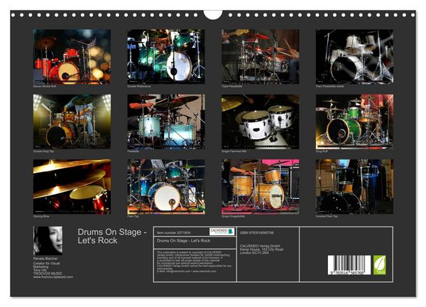Produktbild: Drums On Stage - Let's Rock (Wall Calendar 2026 DIN A3 landscape), CALVENDO 12 Month Wall Calendar