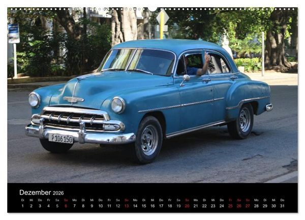 Produktbild: Oldtimertr&auml;ume auf KUBA (Wandkalender 2026 DIN A2 quer), CALVENDO Monatskalender