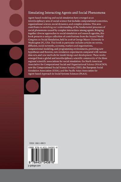 Produktbild: Simulating Interacting Agents and Social Phenomena