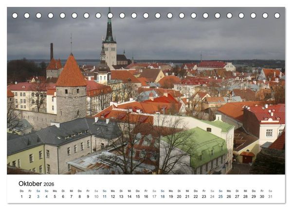 Produktbild: Tallinn (Tischkalender 2026 DIN A5 quer), CALVENDO Monatskalender