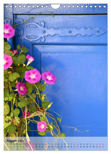 Produktbild: Greek Doors (Wall Calendar 2026 DIN A4 portrait), CALVENDO 12 Month Wall Calendar