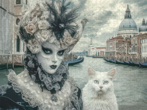 Produktbild: CALVENDO Puzzle Venise | 1000 Teile Lege-Gr&ouml;&szlig;e 64x48cm Foto-Puzzle f&uuml;r gl&uuml;ckliche Stunden