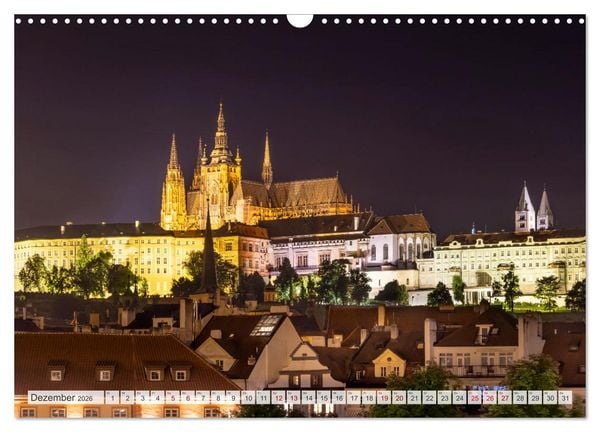 Produktbild: PRAG Impressionen bei Tag und Nacht (Wandkalender 2026 DIN A3 quer), CALVENDO Monatskalender