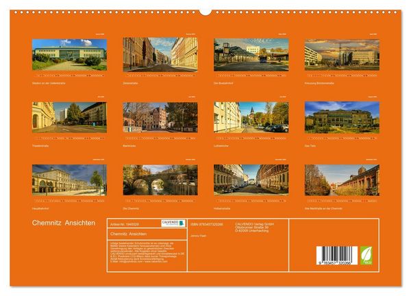 Produktbild: Chemnitz Ansichten (hochwertiger Premium Wandkalender 2026 DIN A2 quer), Kunstdruck in Hochglanz