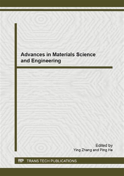 Produktbild: Advances in Materials Science and Engineering