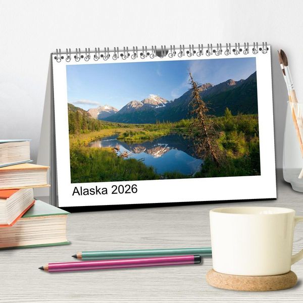 Produktbild: Alaska 2026 (Tischkalender 2026 DIN A5 quer), CALVENDO Monatskalender