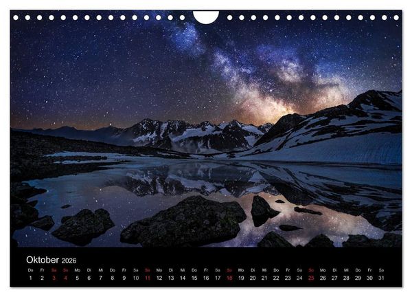 Produktbild: Sternensucher - Landschaft unter Sternen (Wandkalender 2026 DIN A4 quer), CALVENDO Monatskalender