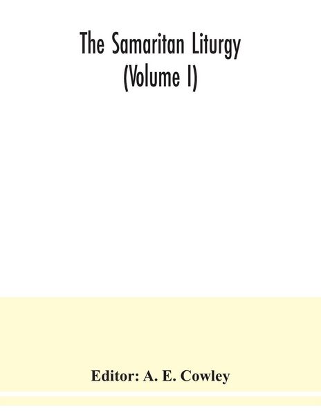 Produktbild: The Samaritan Liturgy (Volume I)