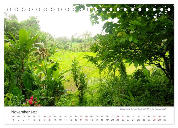 Produktbild: Impressionen einer Reise durch Bali (Tischkalender 2026 DIN A5 quer), CALVENDO Monatskalender