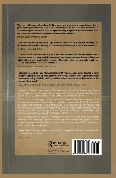 Produktbild: Introduction to Phenomenology
