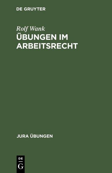 Produktbild: &Uuml;bungen im Arbeitsrecht