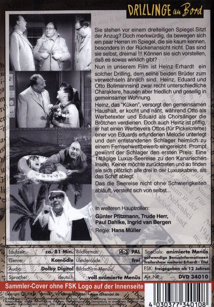 Produktbild: Heinz Erhardt - Drillinge an Bord
