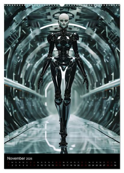 Produktbild: Roboter - Diven (Wandkalender 2026 DIN A2 hoch), CALVENDO Monatskalender