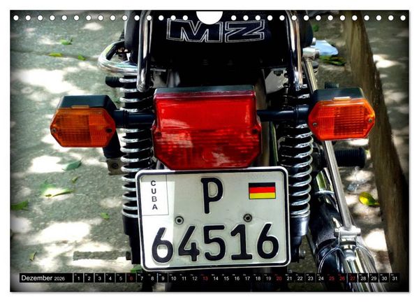 Produktbild: Motorrad-Legenden - MZ (Wandkalender 2026 DIN A4 quer), CALVENDO Monatskalender