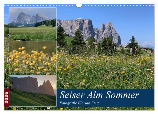 Produktbild: Seiser Alm Sommer (Wandkalender 2026 DIN A3 quer), CALVENDO Monatskalender