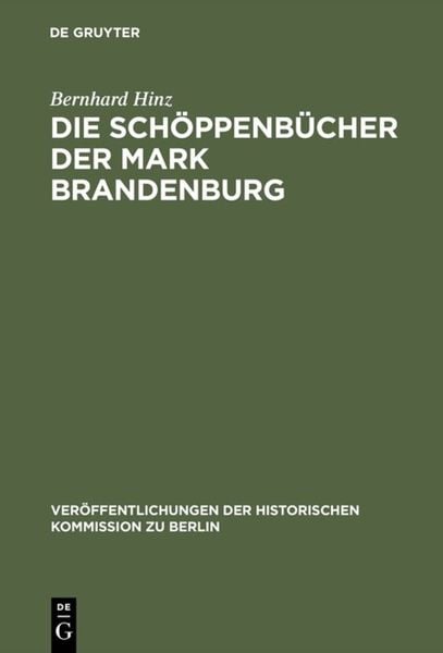 Produktbild: Die Sch&ouml;ppenb&uuml;cher der Mark Brandenburg