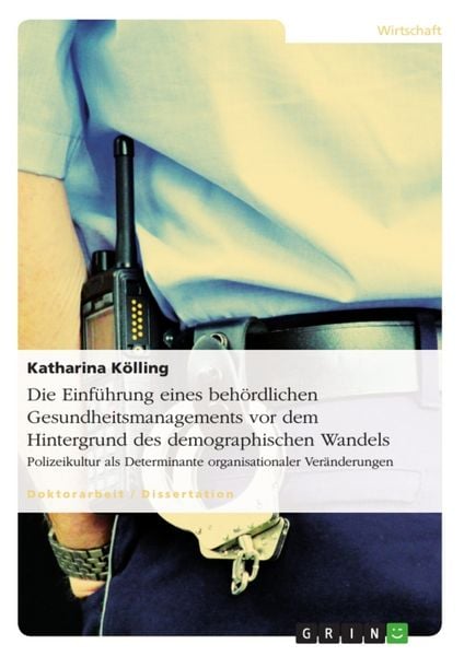 Produktbild: Die Einf&uuml;hrung eines beh&ouml;rdlichen Gesundheitsmanagements vor dem Hintergrund des demographischen Wandels