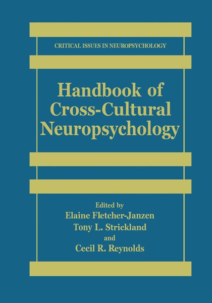 Produktbild: Handbook of Cross-Cultural Neuropsychology