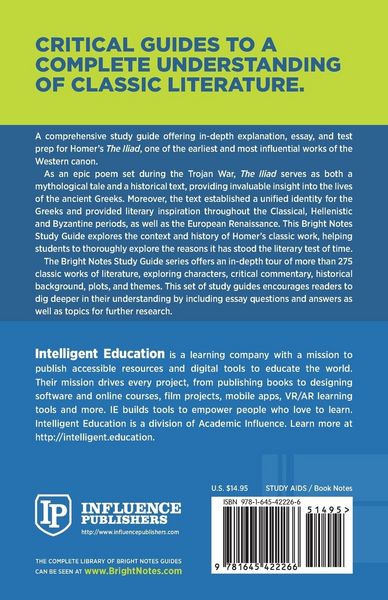 Produktbild: Study Guide to The Iliad by Homer