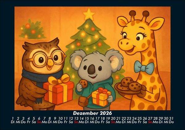 Produktbild: Ollie, Kiki & Nala - Fest der Freundschaft 2026 Fotokalender DIN A5