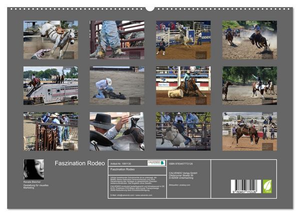 Produktbild: Faszination Rodeo (hochwertiger Premium Wandkalender 2026 DIN A2 quer), Kunstdruck in Hochglanz