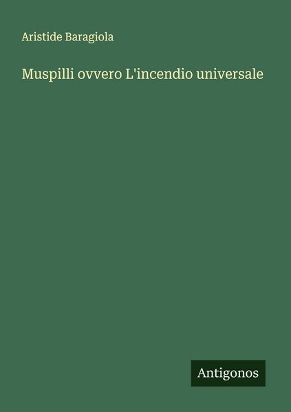 Produktbild: Muspilli ovvero L'incendio universale