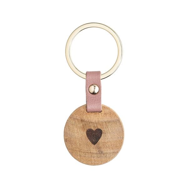 Produktbild: R&auml;der Schl&uuml;sselanh&auml;nger aus Holz - Herz