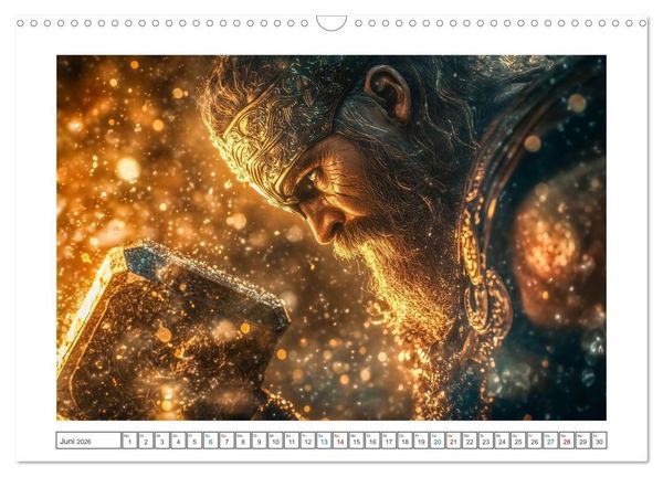 Produktbild: Die G&ouml;tter des Nordens (Wandkalender 2026 DIN A3 quer), CALVENDO Monatskalender