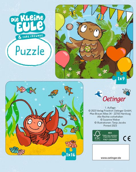 Produktbild: Die kleine Eule. Puzzle