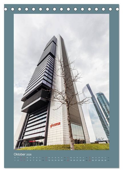 Produktbild: High-Tech-Architektur (Tischkalender 2026 DIN A5 hoch), CALVENDO Monatskalender
