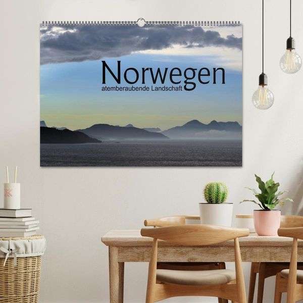 Produktbild: Norwegen atemberaubende Landschaft (Wandkalender 2026 DIN A2 quer), CALVENDO Monatskalender